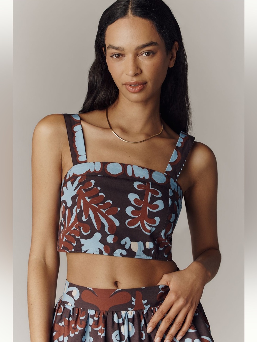 NWT Anthropologie Maeve Cotton CropTop